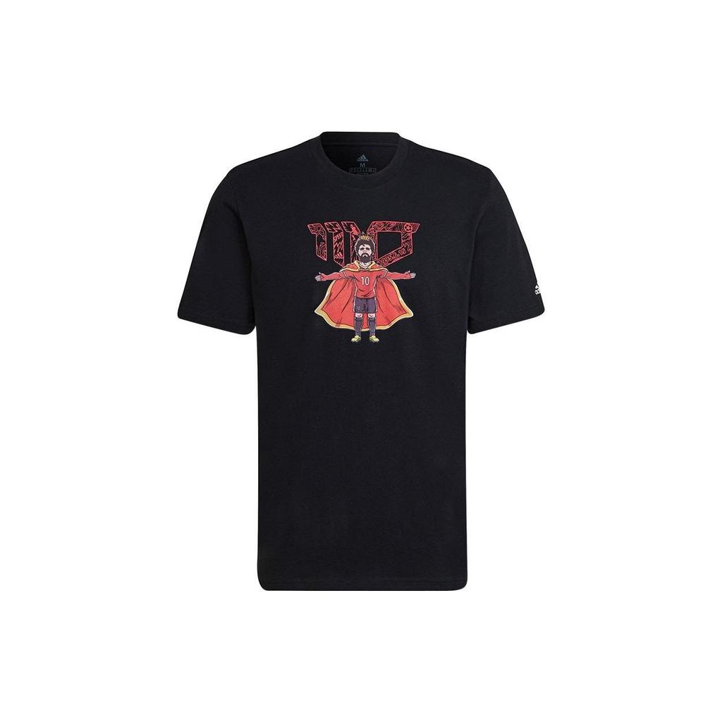 Adidas Cartoon Character Print Crew Neck T-Shirt Men Tops Black HA0909