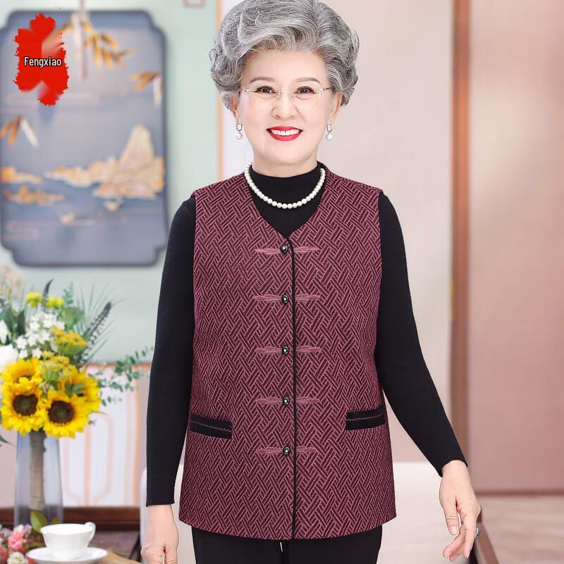 

Elderly Women s Autumn Vest Top 5XL