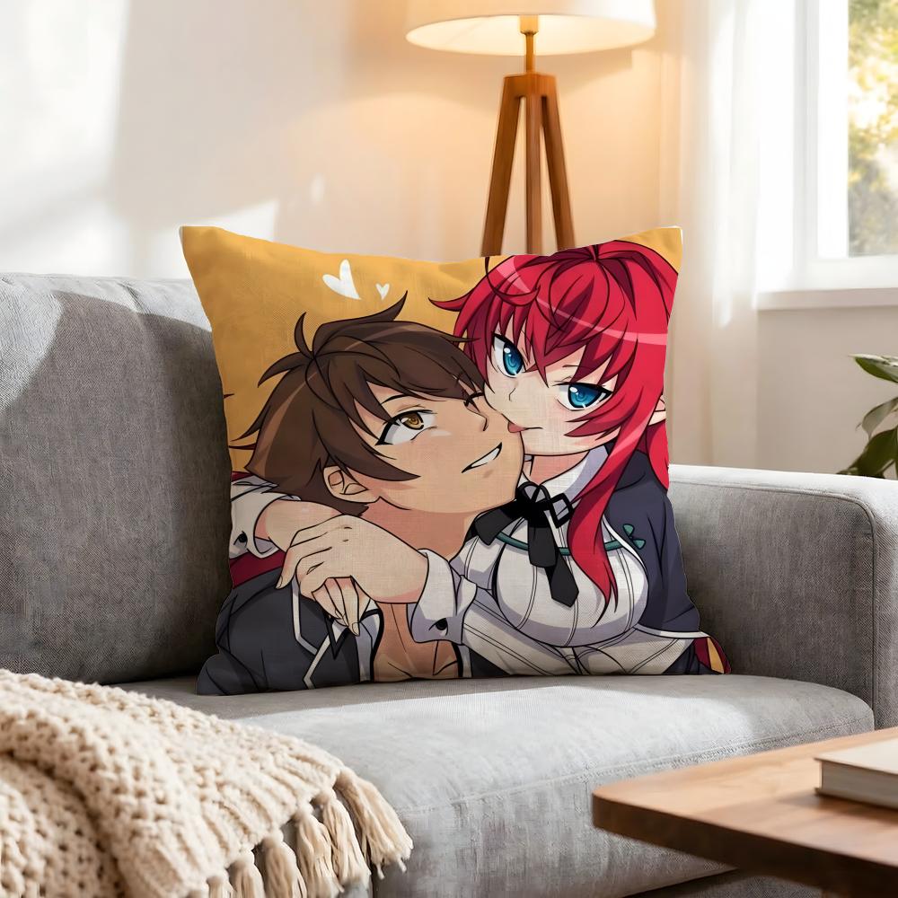 Anime New High School Dxd Cushion Cover 1Pcs Decorative Covers Soft Cushion Case For Sofa Couch Decor 40X40 45X45 Pillowcases