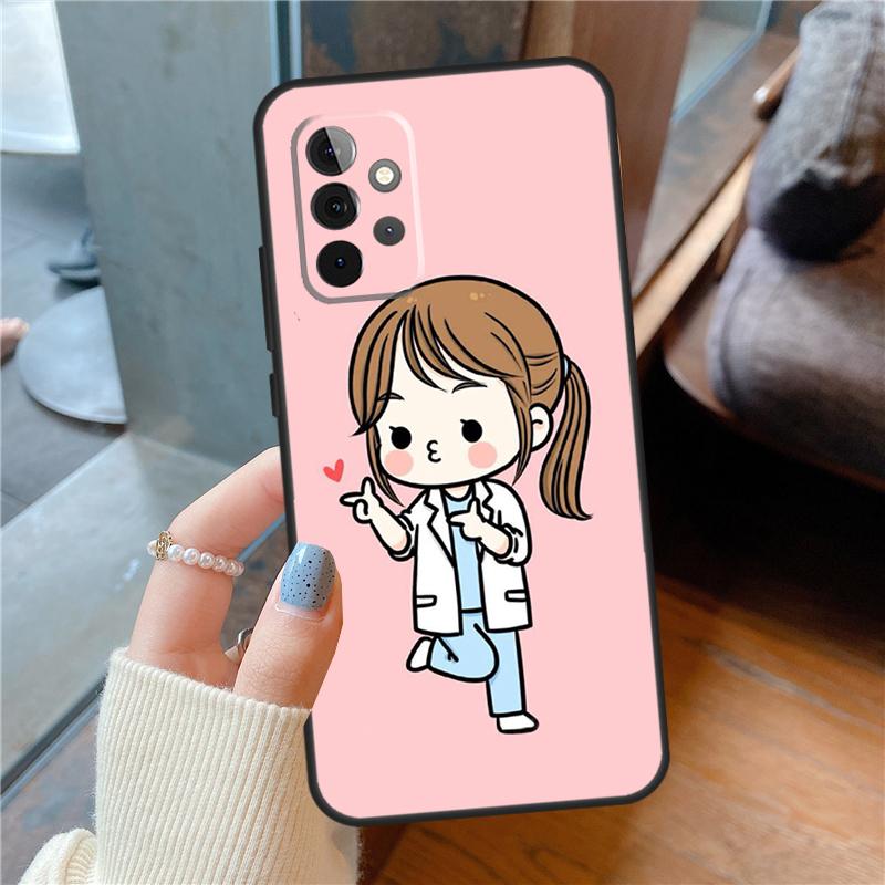 

Cartoon Medicine Doctor Nurse Case For Samsung Galaxy A16 A13 A26 A36 A56 A06 A55 A35 A15 A54 A34 A14 A53 A12 A22 A32 A52 Samsung A32 4G