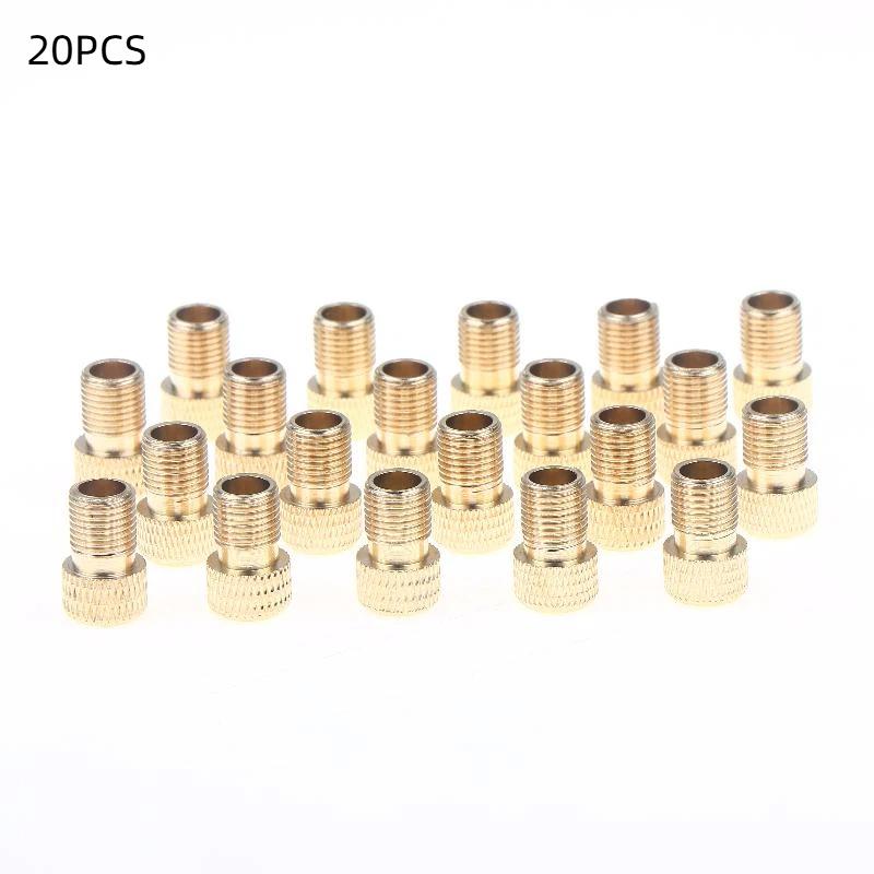 20pcs Bicycle Valve Pump Converter Adapter Presta To Schrader Convert Nozzle Inflation Adaptor F/V To A/V Bike Valve Adapter