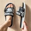 Fashion Slippers for menTrendy Style Letter Print Design High Quality Beach Slippers Can Be Worn Out Premium Fashion Women's Casual