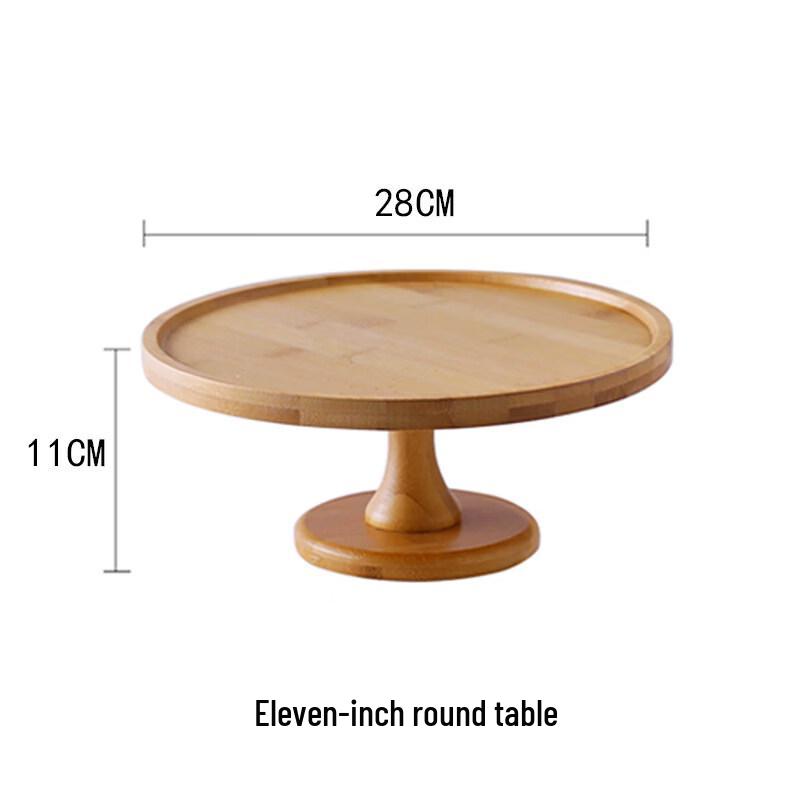 Bamboo Dessert Display Stands & Cake Trays