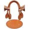 Handbag Shoulder Bag Bottom Shaper Pad & Hand-Strap Handle Set Leather Tote Bag Woven Bag DIY Accessory for Women Girl