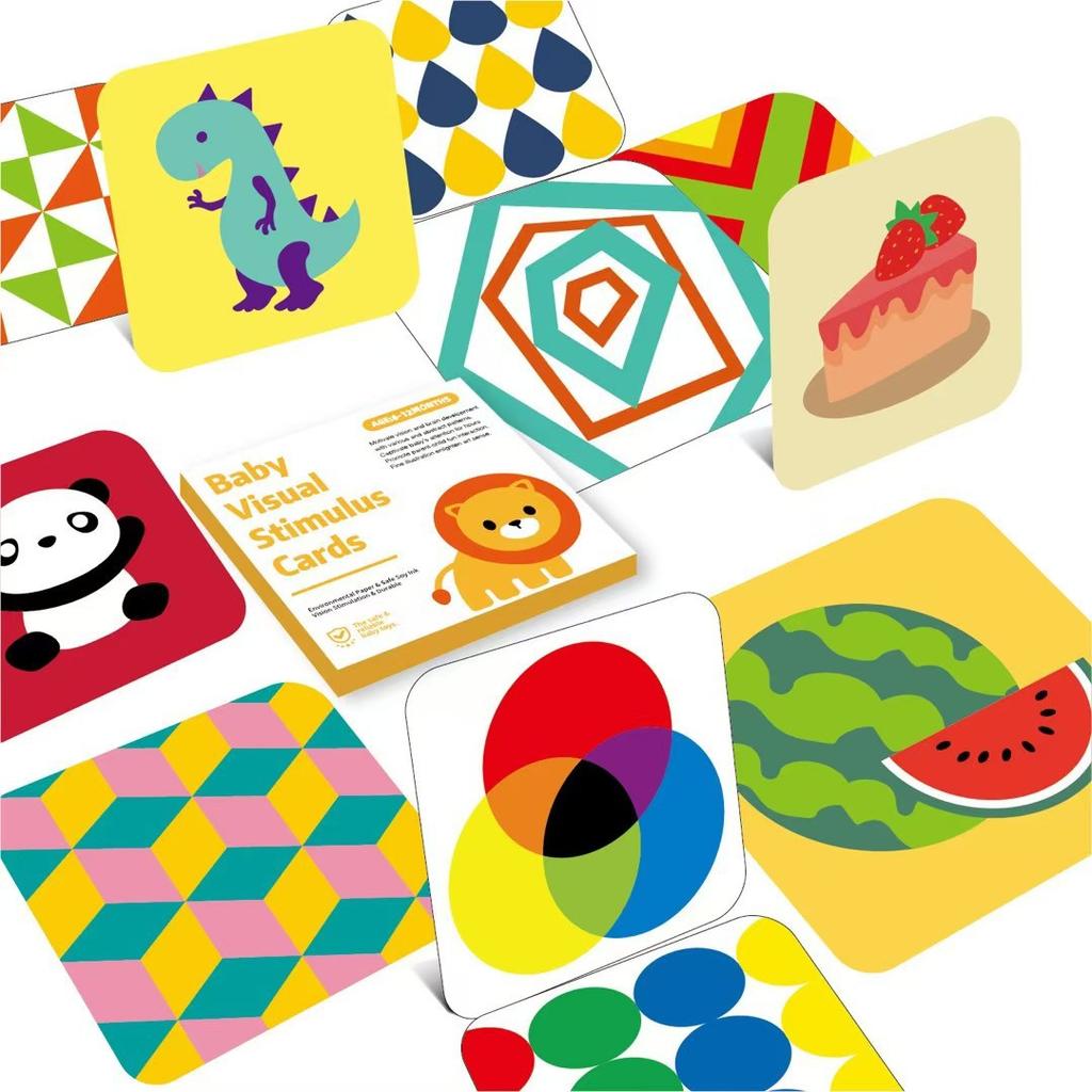 Baby Visual Stimulation Card Toys Visual Tracking Card Black White Flash Cards Early Childhood Educational Toys For Newborn