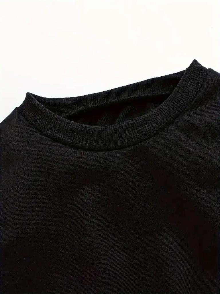 European Size Unique and Innovative Printed Pattern, Comfortable and Simple Spring and Autumn Baby Thin Versatile Round Neck Hoodie for Baby unisexs