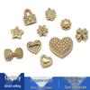 Metal Rhinestone Pearl Flower Cartoon Shoe Charms for Crocs