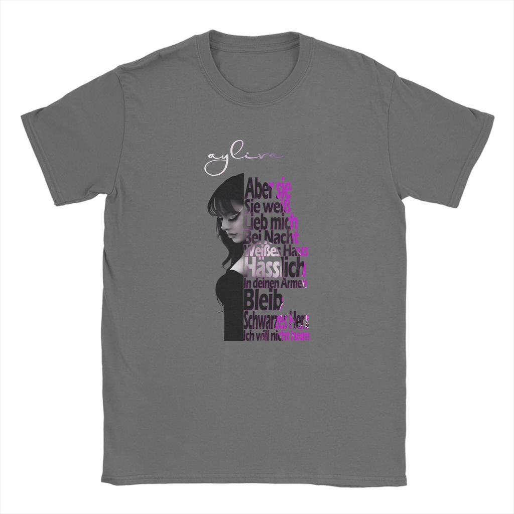 Novelty Ayliva GerUnisex Singer TShirt Unisex Unisexs Crewneck Pure Cotton T Shirts Short Sleeve Tees Birthday Gift Clothes