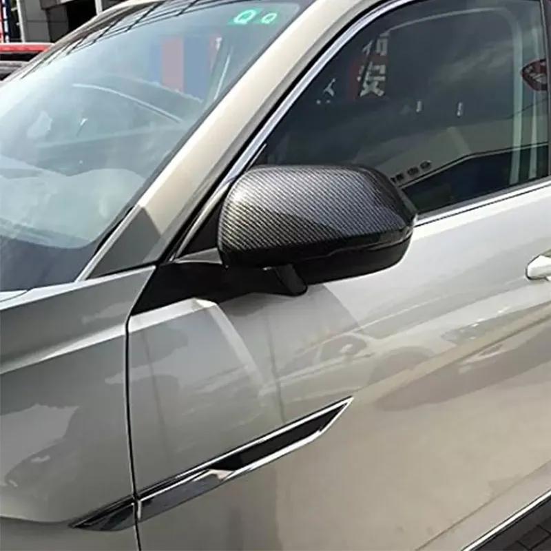 For Volkswagen VW Atlas Teramont 2017- Car Sticker Rearview Side Mirror Cover Wing Cap Exterior Door Rear View Case Trim