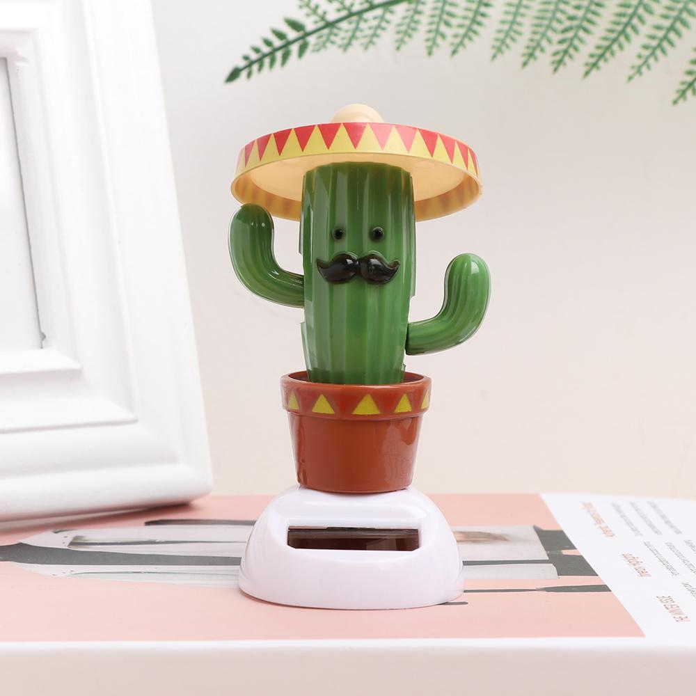 Creatief 1 Stuks Schattige Zonne Cactus Schommel Dansend Speelgoed Cartoon Flip Flap Speelgoed Schuddend Beweegbaar Huis Auto Bureau Decoratie Ornament Cadeau