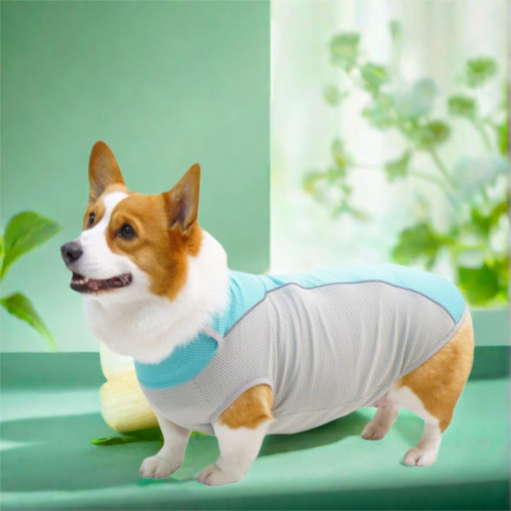 Quick Dry Pet Sleeveless Clothes Thin Fabric Pet Costumes Dog Cooling Vest  Beach Walk