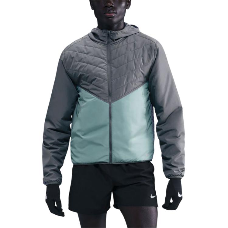 

Мужская куртка для бега Nike Therma-Fit с цветовыми блоками, на молнии, с капюшоном, с длинным рукавом куртки IM6583-084 M