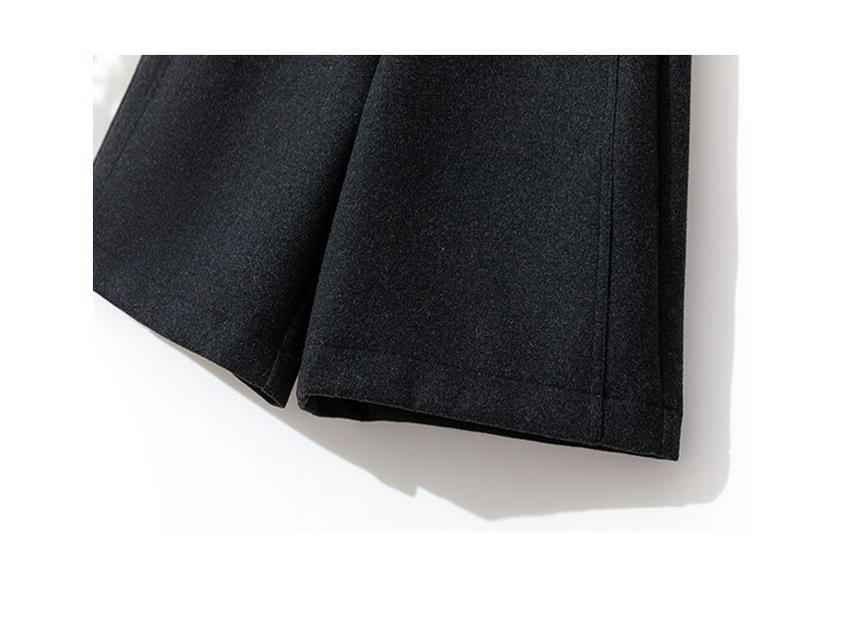 Women's High-Waist Wool Shorts - Autumn/Winter Casual Slimming Mid-Length Versatile Booty Shorts