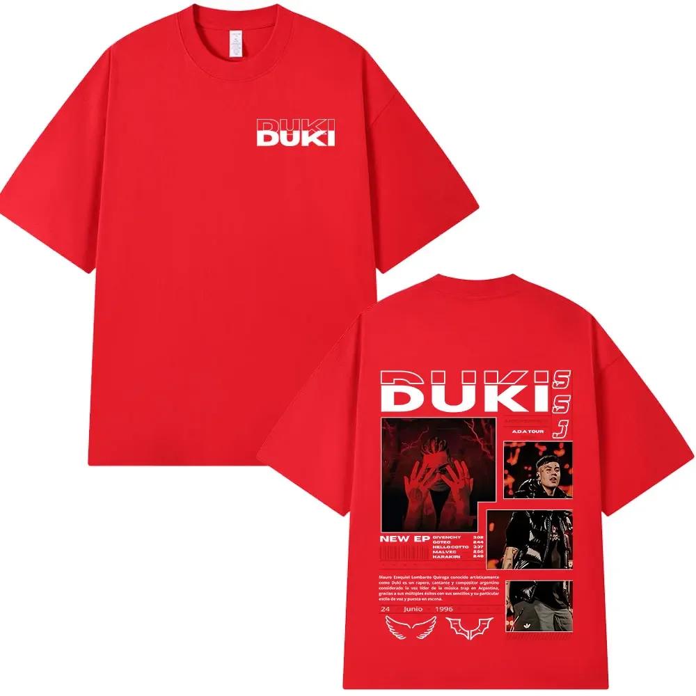 Rapper Duki ADA Tour Merch Tshirt Unisexs Women Clothing Cotton Cozy Oversized Tshirts Hip Hop Short Sleeve T Shirts Streetwear