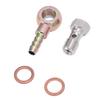 7 16inx20 UNF Banjo Adapter Stainless Steel Brake Reservoir Banjo Bolt Kit with 8mm Barb for Transport Systems