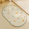 Simple Style Love Dog Bathroom Diatom Mud Water-absorbing Floor Mat Bathroom Door Quick-drying Anti-slip Foot Mat for Elderly Pregnant Women