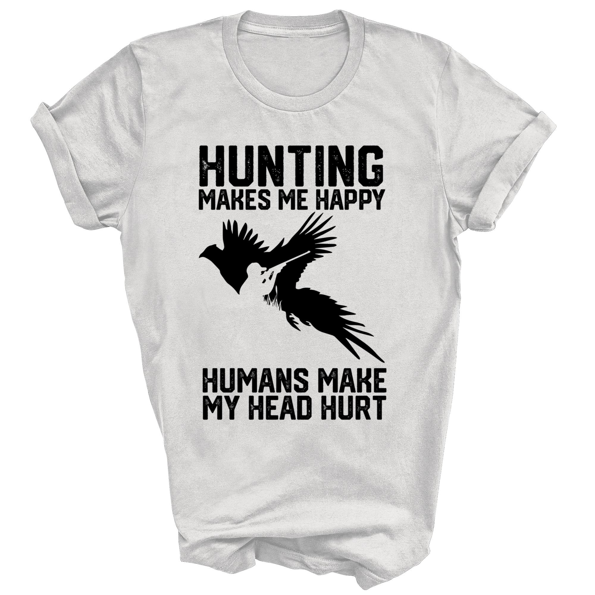 

Pheasant Hunting Makes Me Happy Unisex Shirt Gift S
