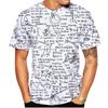 Mode Nieuw Leuk Wiskundige Formule Heren Bedrukt T-shirt Street Fashion Harajuku Grote Maten Ronde Hals Korte Mouw