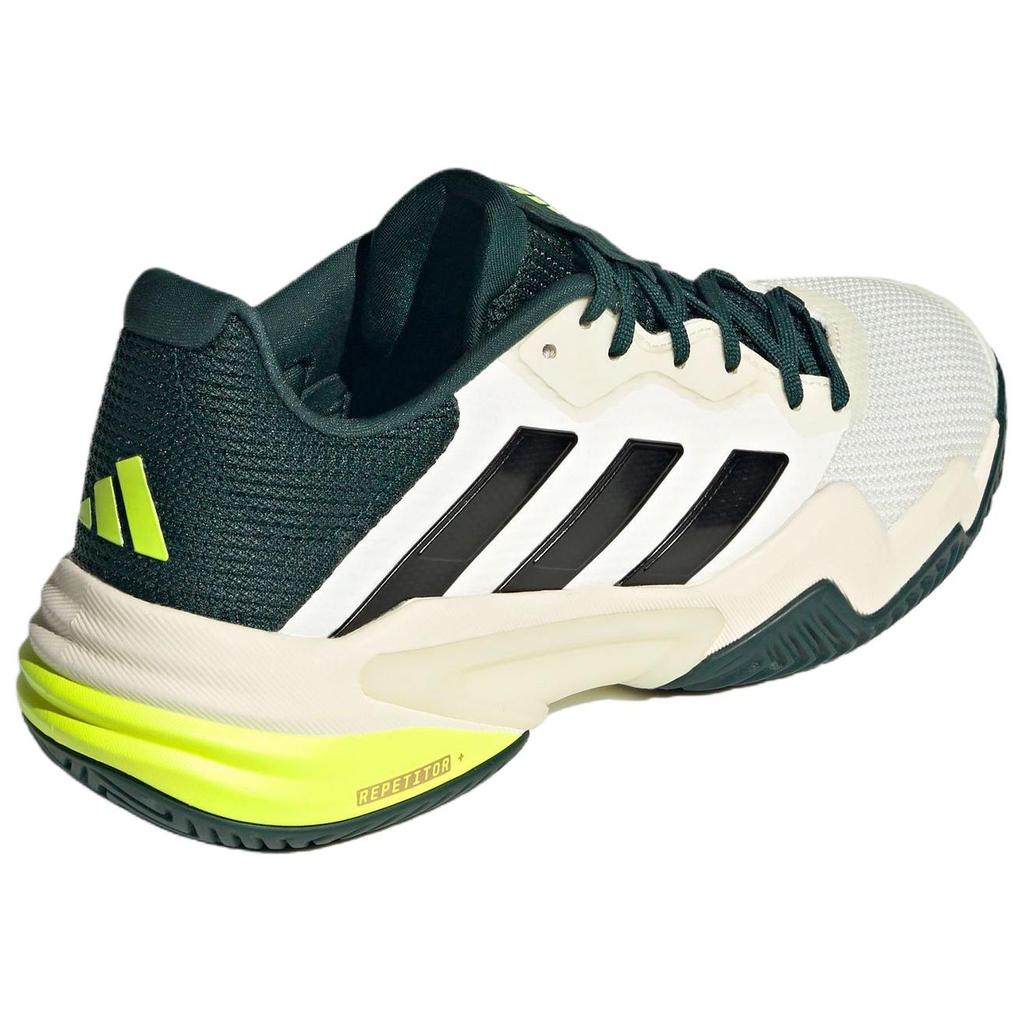 Adidas Barricade 13 Comfortable Versatile Non-Slip Durable Low-Top Tennis Shoes Men Sneakers White Green JH5129