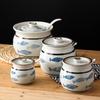 Hand-Painted Ceramic Kitchen Storage Jar