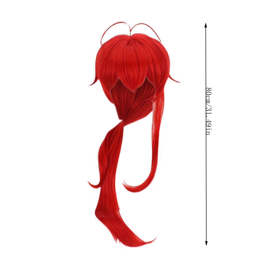 Buy Red Ponytail Long Hair Cosplay Wig Modeling Party Dress Up Wig at  affordable prices — free shipping, real reviews with photos — Joom