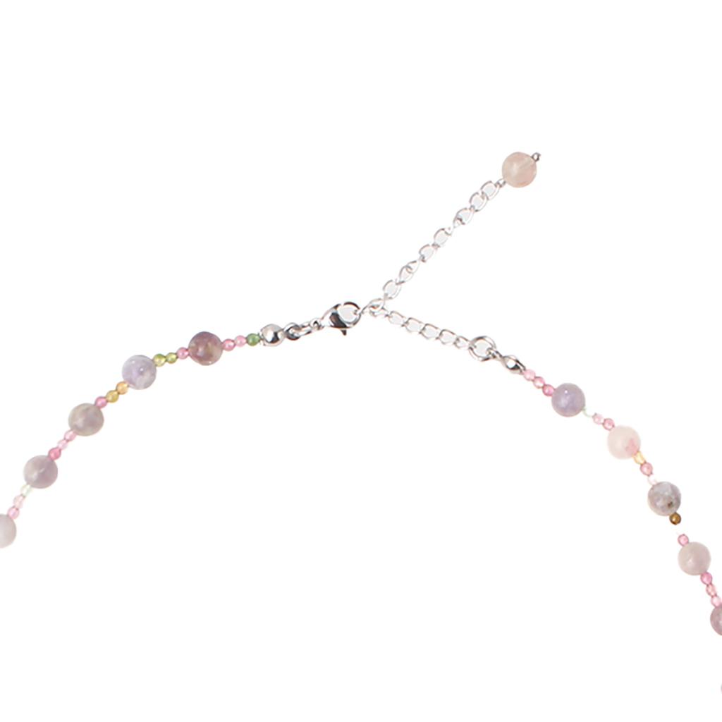 Bien Vetu 6Mm Premium Plum Blossom Tourmaline Gemstone Necklace