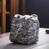 Canvas Chinese Style Handbag Cloud Square Flower Wrist Bag Elegant Tea Set Storage Bag  Streetwear