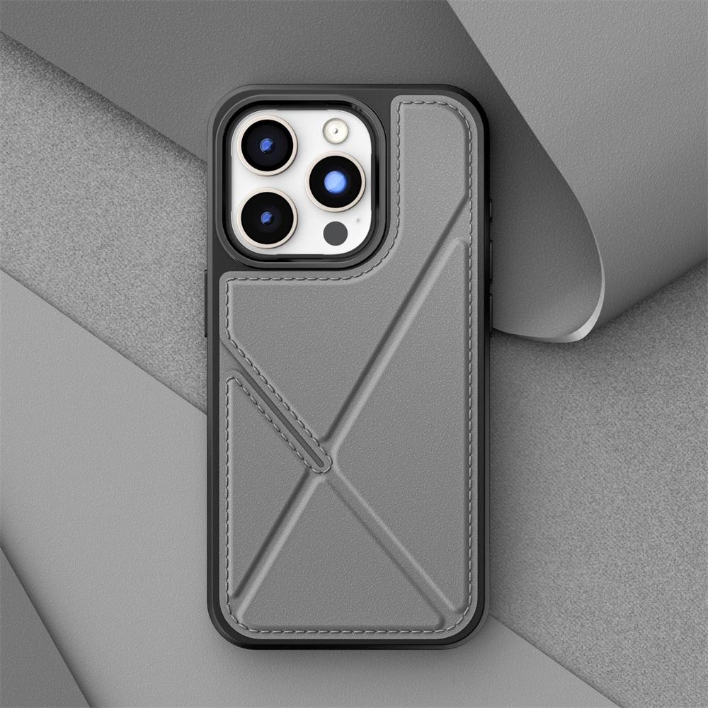 Foldable Kickstand Wallet Card Bag Holder Leather Case for 17 Air 16 15 14 13 12 Pro Max Plus 17Air 17Pro i17 Phone Cover