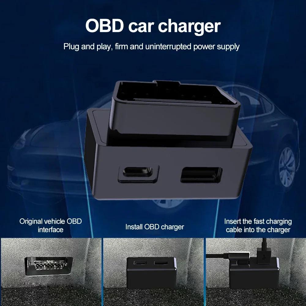 For Tesla Model 3 Model Y X S OBD Adapter Charging For Tesla Car Model3 ModelY obd2 Splitter Charger Adapters Accessories