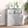 Vidaxl Cabinet With LED Lighting, Concrete Gray, 80 X 35 X 75 Cm