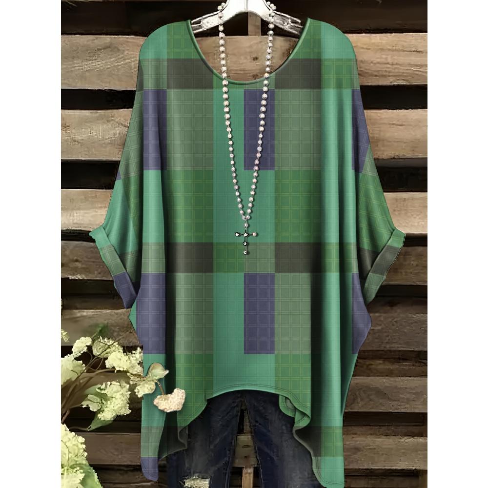 Women's Stripe 3D Print Gradient T-Shirt Casual Fashion Vacation Tops Female Irregular Hem O-Neck Short Sleeve Women's Clothes