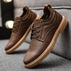 Herren Freizeitschuhe aus Leder Klassische Schwarze Business-Büroschuhe Schnürschuhe Oxford-Schuh Weichsohlige Fahrschuhe Mokassins Kleiderschuh