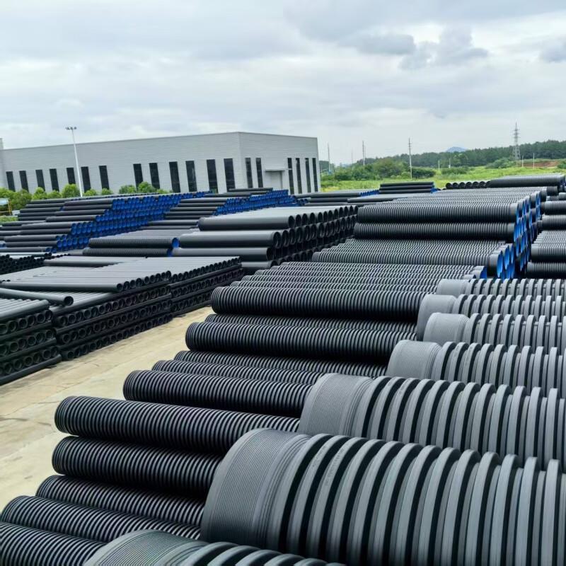 HANDUNYOU Steel Reinforced Double-Wall Corrugated Drainage Pipe