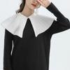 Soft Cotton False Collar Detachable Accordion Pleat Fashionable Collar Accessory for Special Occasion