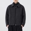 Men's Heavyweight Double-Faced Wool Coat - Thick, Warm Lapel Jacket for Autumn/Winter 2025