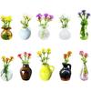 Mini Glass Bottle Flower Vase Fridge Magnets Big Small Sizes For Home Kitchen Diy Decoration Ornaments