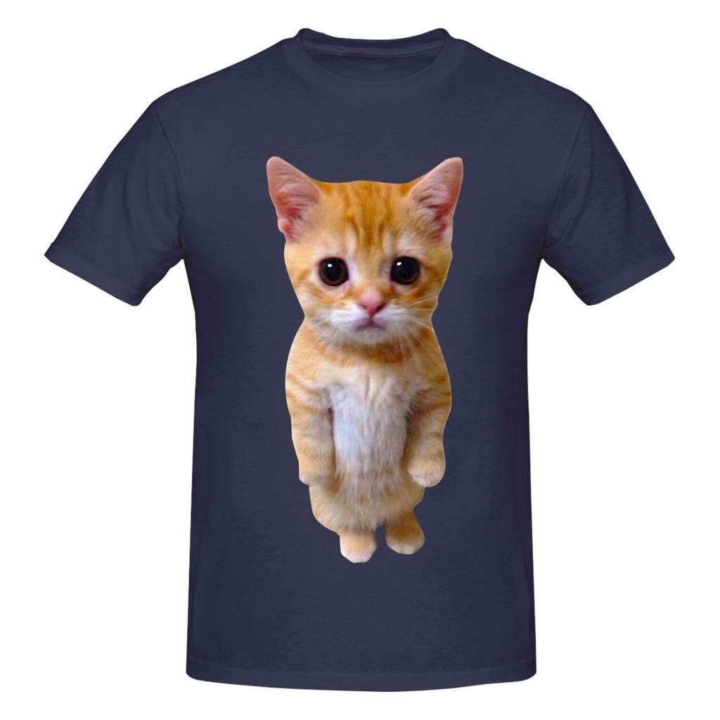 Unisex El Gato Sad Kitten Funny Meme Sad Crying Munchkin Cat Trendy 2026 T Shirt Streetwear Plus Size Cotton Sleeve T Shirts