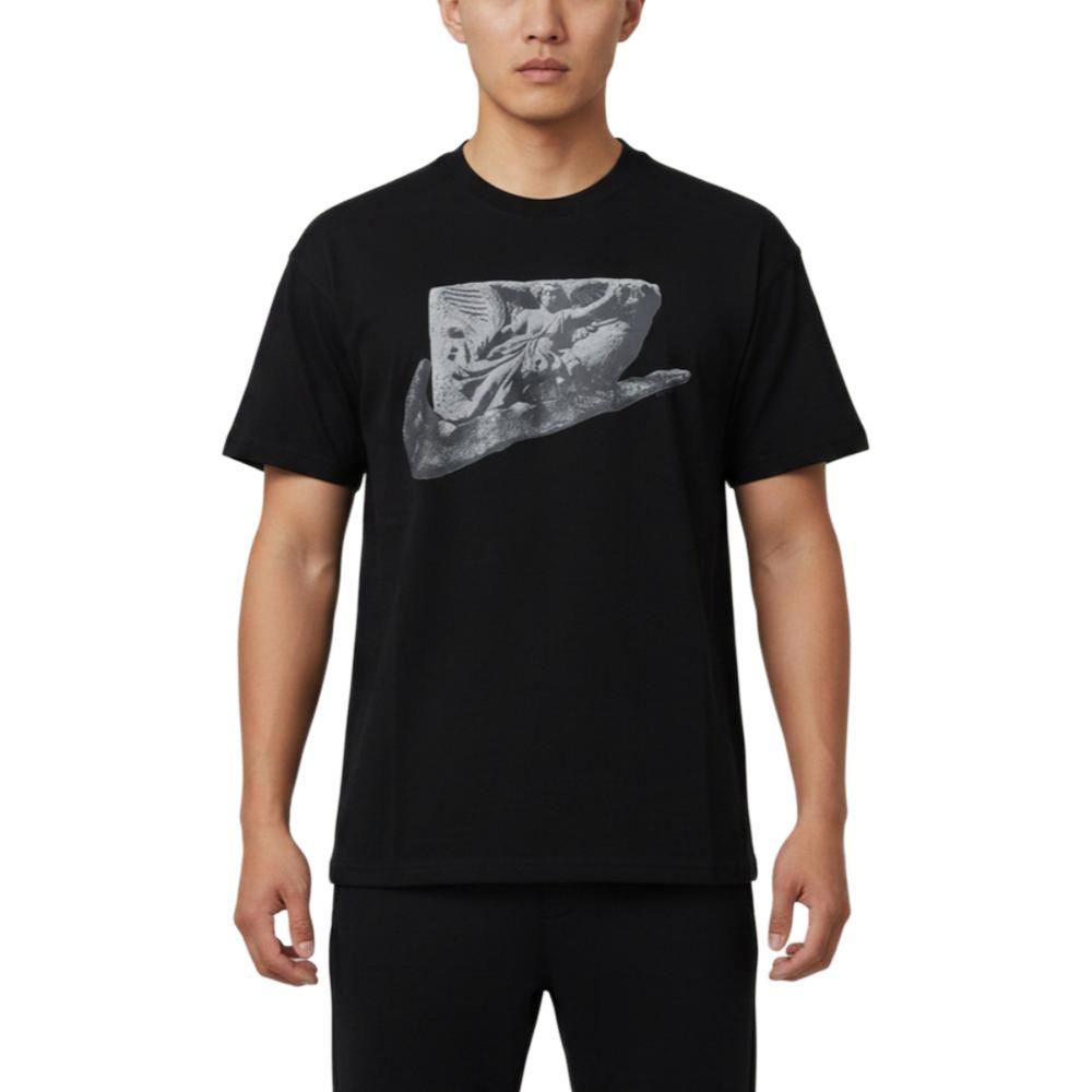 Мужская футболка Nike As U Nsw Tee Lse Stone Futuras Спортивный стиль Круглый вырез Принт Опущенное плечо Мужские Топы IM3776-010 M