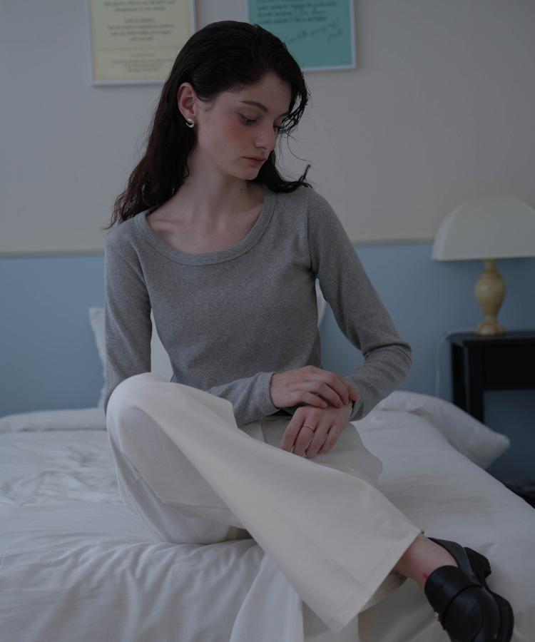 Dehebe Basic Cotton Long Sleeve [Melange]