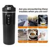 500ml Portable 304 Stainless Steel Car Heated Cup Auto Heating Coffee Mug With Temperature Display For Travel Camping Gi