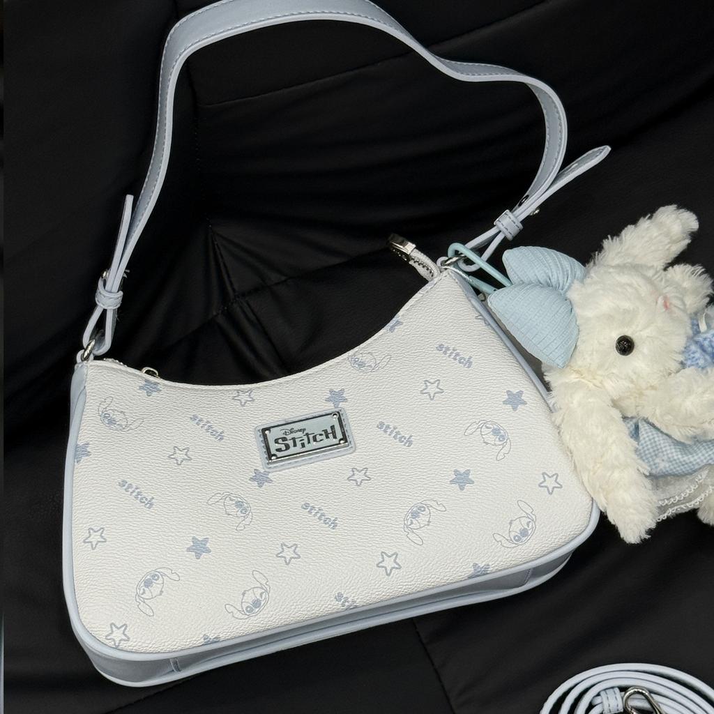 New Disney Stitch PVC Handbag, Crossbody Bag, Shoulder Bag Women's Light Blue BMK-72829L