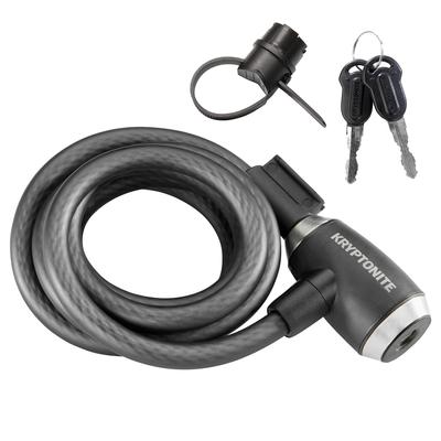 Kryptonite KryptoFlex Bike Lock Cable Length 12mm Thickness Heavy Duty Braided Steel Cable Security Lock for Outdoor Equipment Bike Lock Black