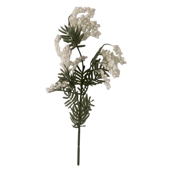 

Artificial Golden Wattle Realistic Fake Acacia Flower Stem Home Office Wedding Party Indoor Outdoor Faux Bloom Centerpiece Decoration белый