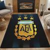 Argentina Football Association Emblem Patterned carpet, non slip mat suitable for living room and bedroom sofas