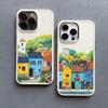 Picturesque Landscape Town Silicone Phone Case For iPhone 16 15 14 Pro Max Plus 11 12 13 Pro Max 7 8 Plus SE2 XS X XR Back Cover