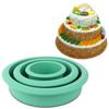 3 Layer Silicone Cake Mold Pizza Plate DIY Mould Round Tools