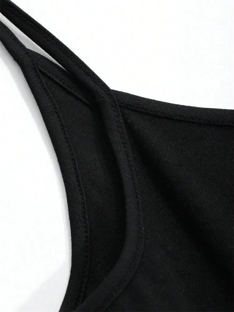 Cami Top phumee Bez pleców Krótki Jednolity kolor A2249