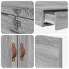 Storage Bed Frame Grey Sonoma 120 cm Particleboard