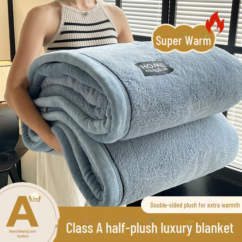 Luxury Plush Cotton Velvet Coral Blanket