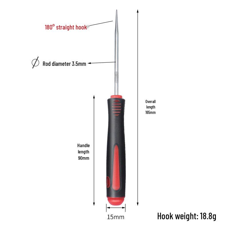 4-Piece Oil Seal & Tire Repair Tool Set - Includes Screwdriver Pullers and Hook Removers